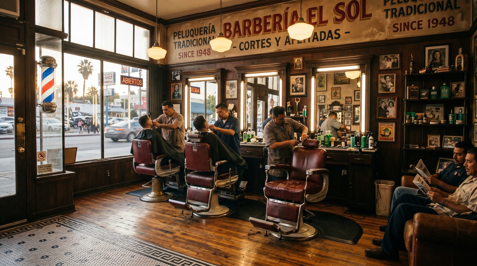 Inside True Love Barbershop